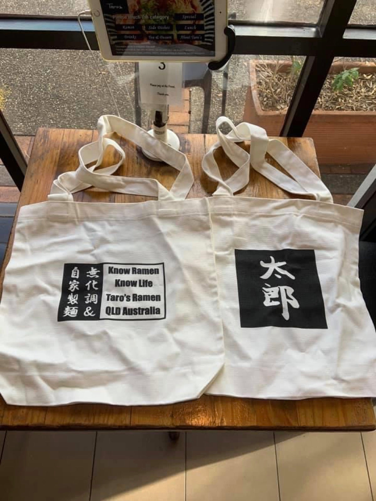 Taro's Logoed Tote Bag